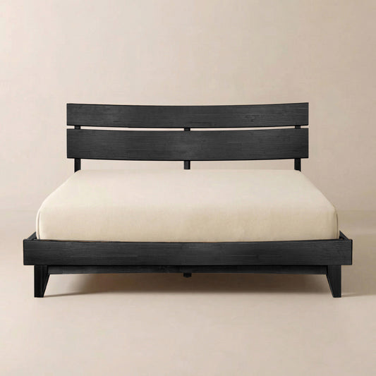 Aurora Solid Wood Bed Frame - Black