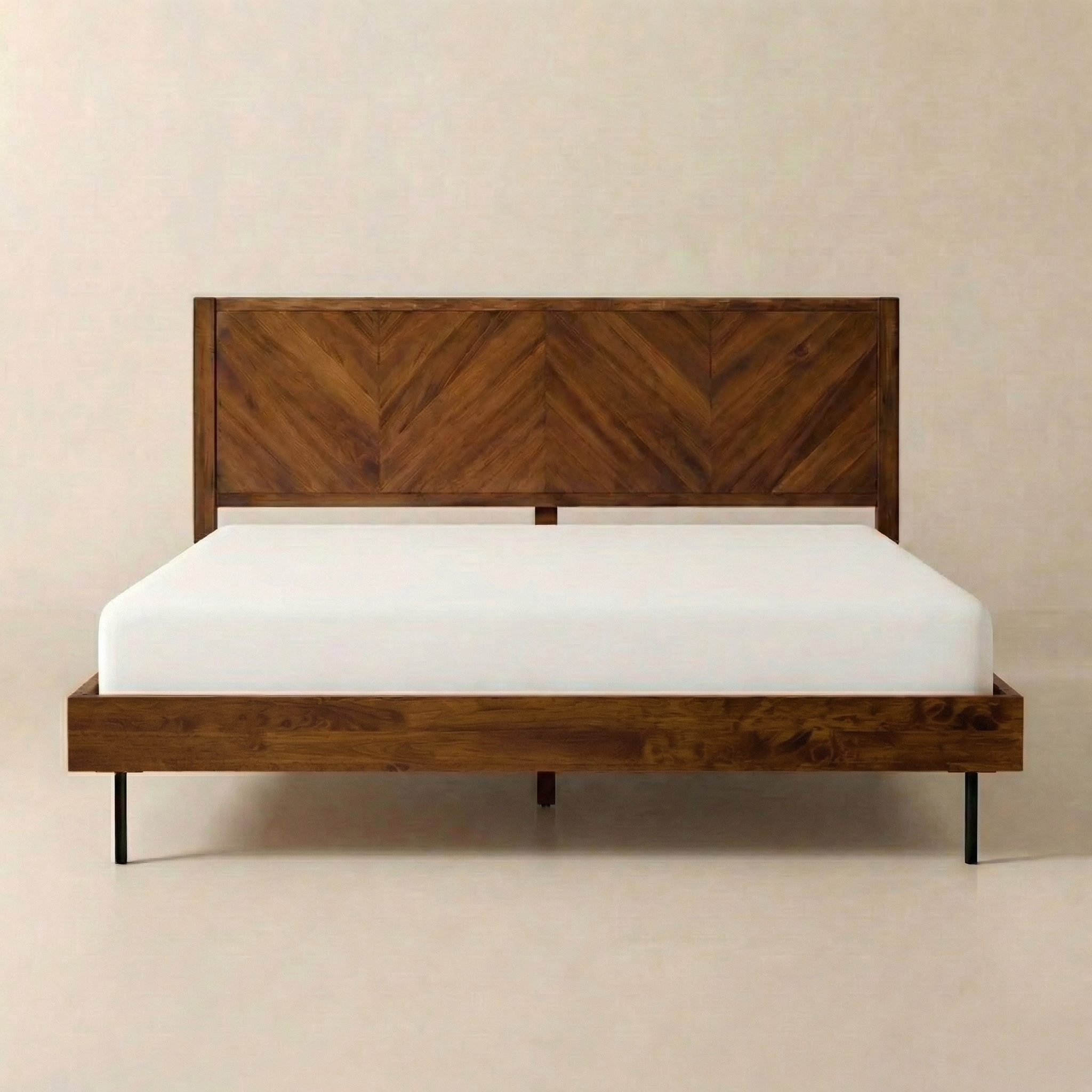Acacia Alander Bed Frame with Headboard