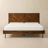 Acacia Alander Bed Frame with Headboard
