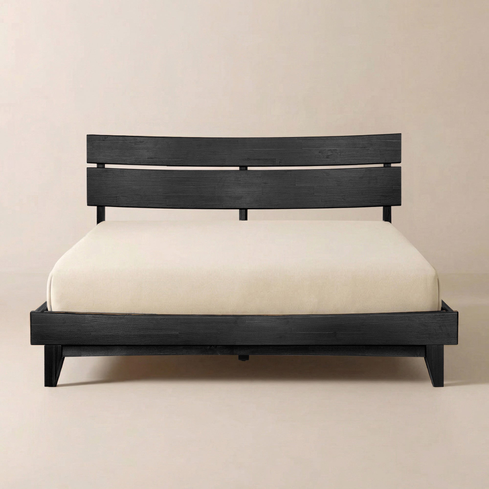 Aurora Solid Wood Bed Frame - Black
