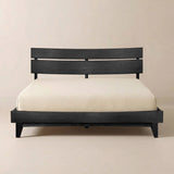 Aurora Solid Wood Bed Frame - Black