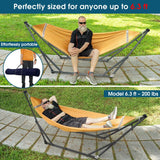Tranquillo Original Collapsible Hammock with Stand, Yellow