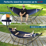 Tranquillo Original Collapsible Hammock with Stand, Aegean