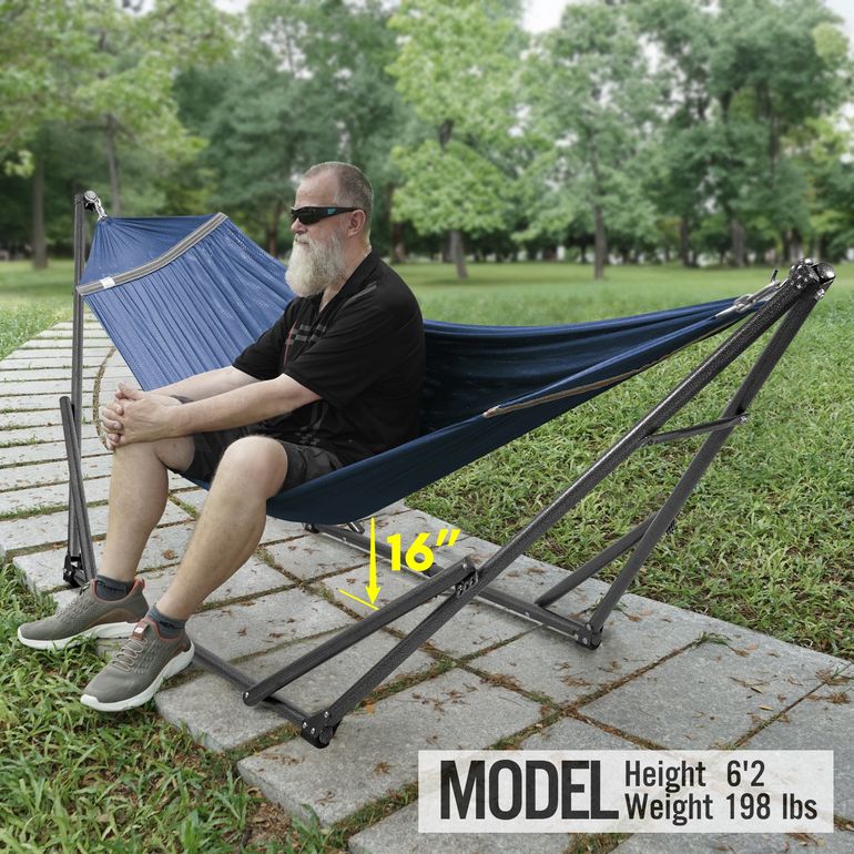 Tranquillo Universal Hammock with Stand, Aegean