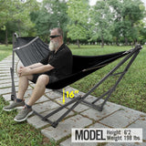 Tranquillo Universal Hammock with Stand, Black