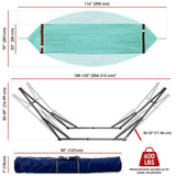 Tranquillo Original Collapsible Hammock with Stand, Sky