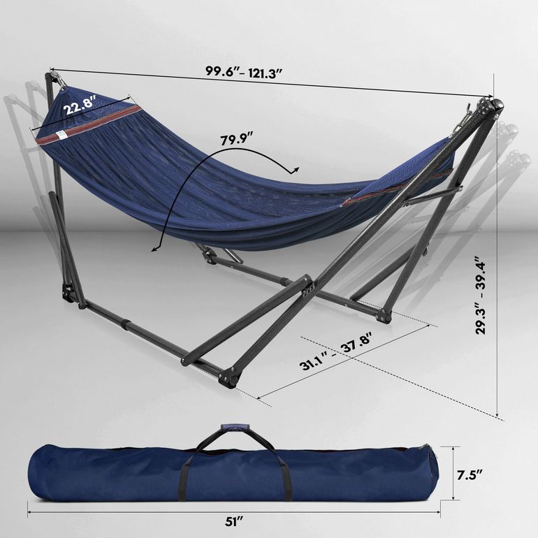 Tranquillo Universal Hammock with Stand, Aegean