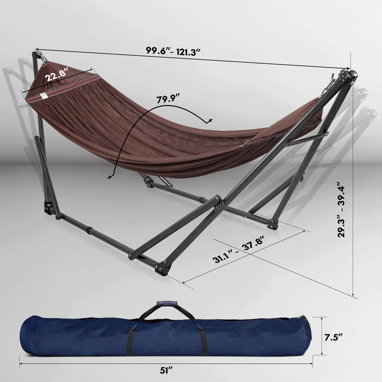 Tranquillo Universal Hammock with Stand, Brown