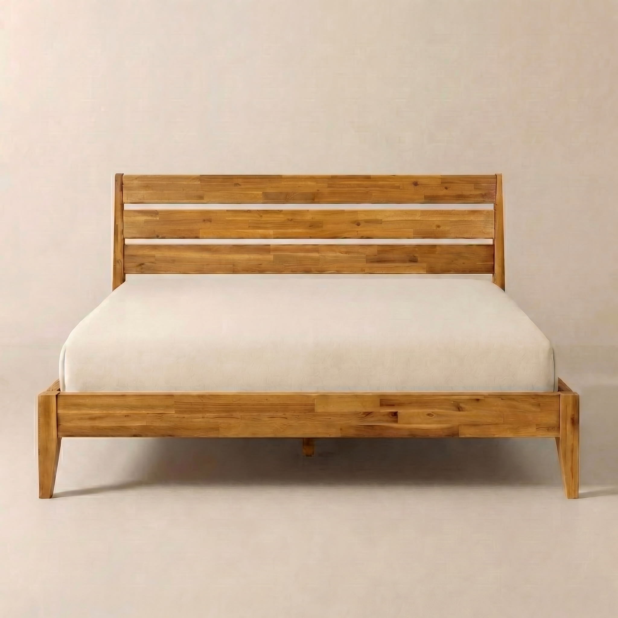 Emery Solid Wood Bed Frame with Headboard