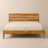 Emery Solid Wood Bed Frame with Headboard