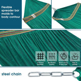 Tranquillo Original Collapsible Hammock with Stand, Peacock