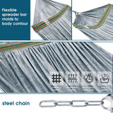 Tranquillo Original Collapsible Hammock with Stand, Grey