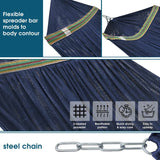 Tranquillo Original Collapsible Hammock with Stand, Aegean