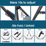 Tranquillo Original Collapsible Hammock with Stand, Grey