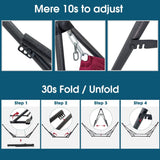 Tranquillo Original Collapsible Hammock with Stand, Red