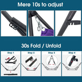 Tranquillo Original Collapsible Hammock with Stand, Purple