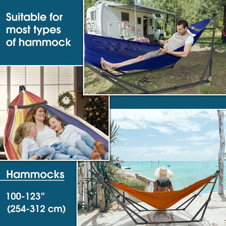 Tranquillo Original Collapsible Hammock with Stand, Blue
