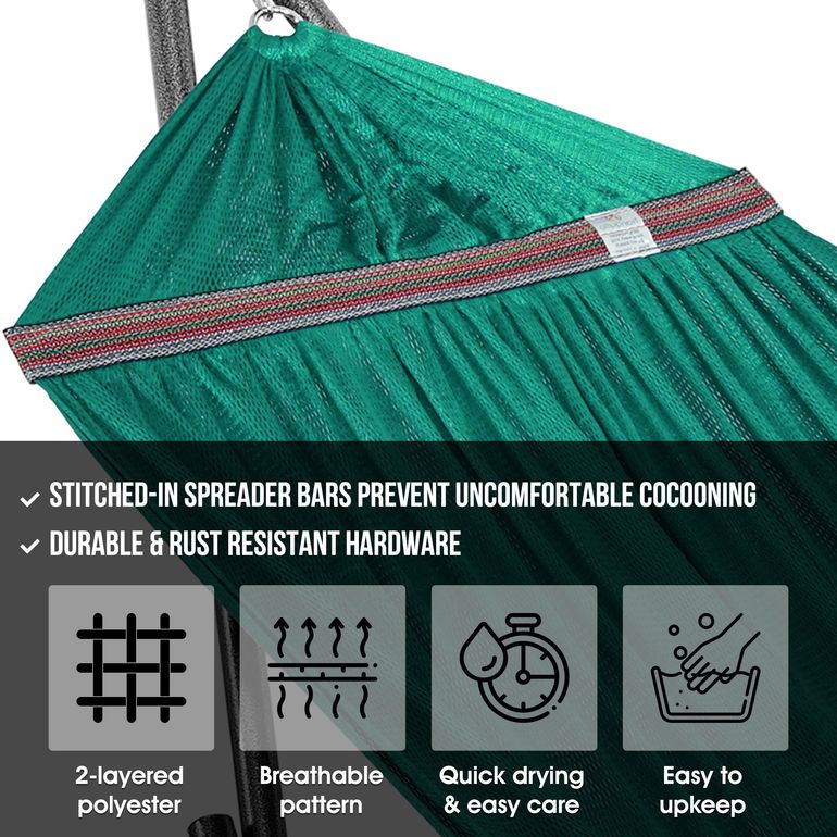 Tranquillo Universal Hammock with Stand, Peacock