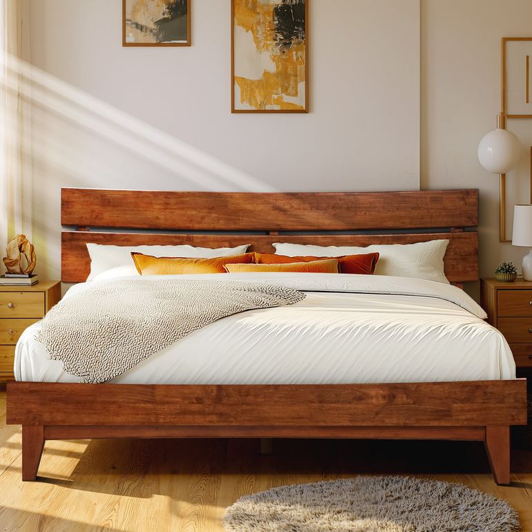 Acacia Aurora Bed Frame with Headboard