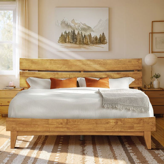 Acacia Aurora Bed Frame with Headboard