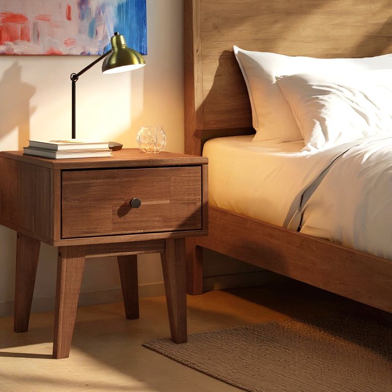 Acacia Sofia Nightstand with drawer