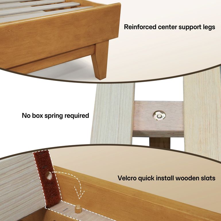 Acacia Aurora Bed Frame with Headboard