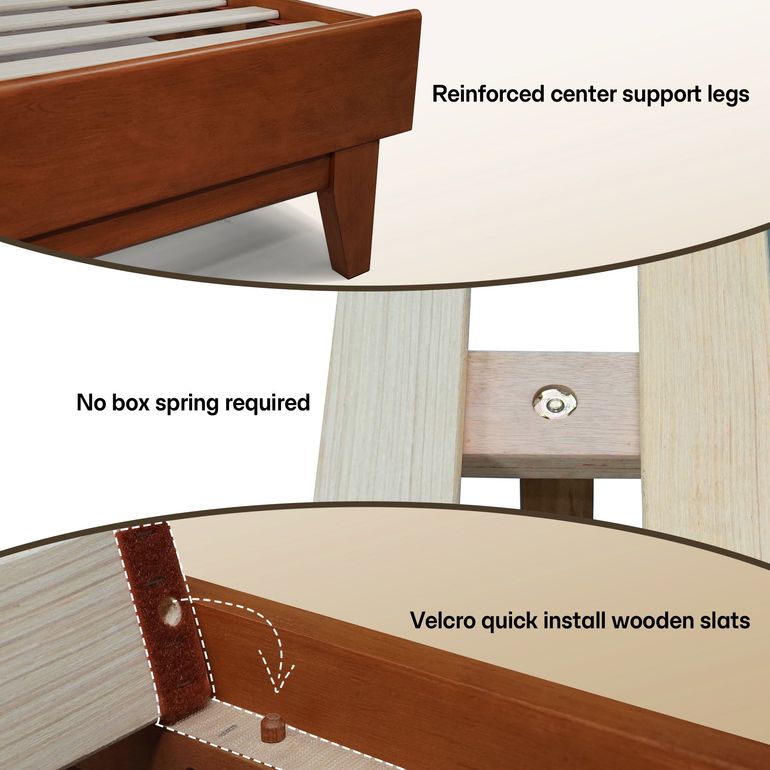 Acacia Aurora Bed Frame with Headboard