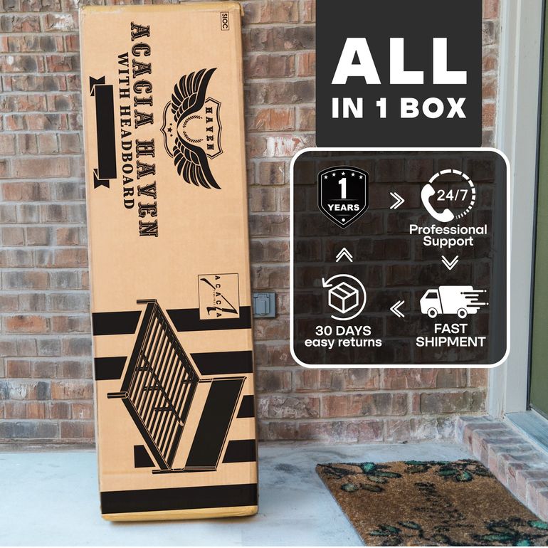 Acacia Haven Bed Frame and Headboard