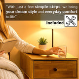 Acacia Sofia Nightstand with drawer