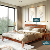 Acacia Emery Bedframe with headboard