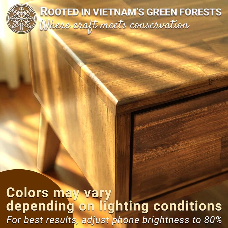 Acacia Sofia Nightstand with drawer