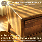 Acacia Sofia Nightstand with drawer