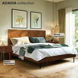 Acacia Alander Bed Frame with Headboard