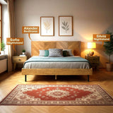 Acacia Sofia Nightstand with drawer