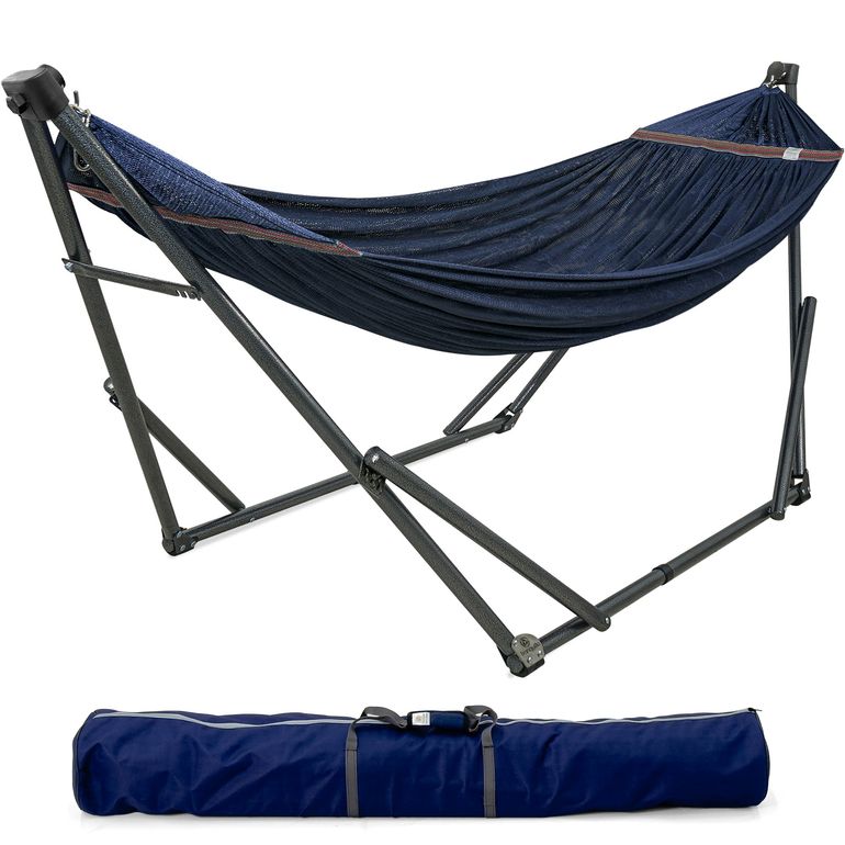 Tranquillo Original Collapsible Hammock with Stand, Aegean