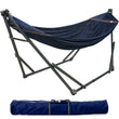 Tranquillo Original Collapsible Hammock with Stand, Aegean