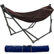 Tranquillo Original Collapsible Hammock with Stand, Brown