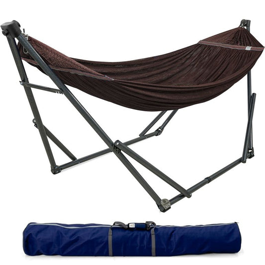 Tranquillo Original Collapsible Hammock with Stand, Brown