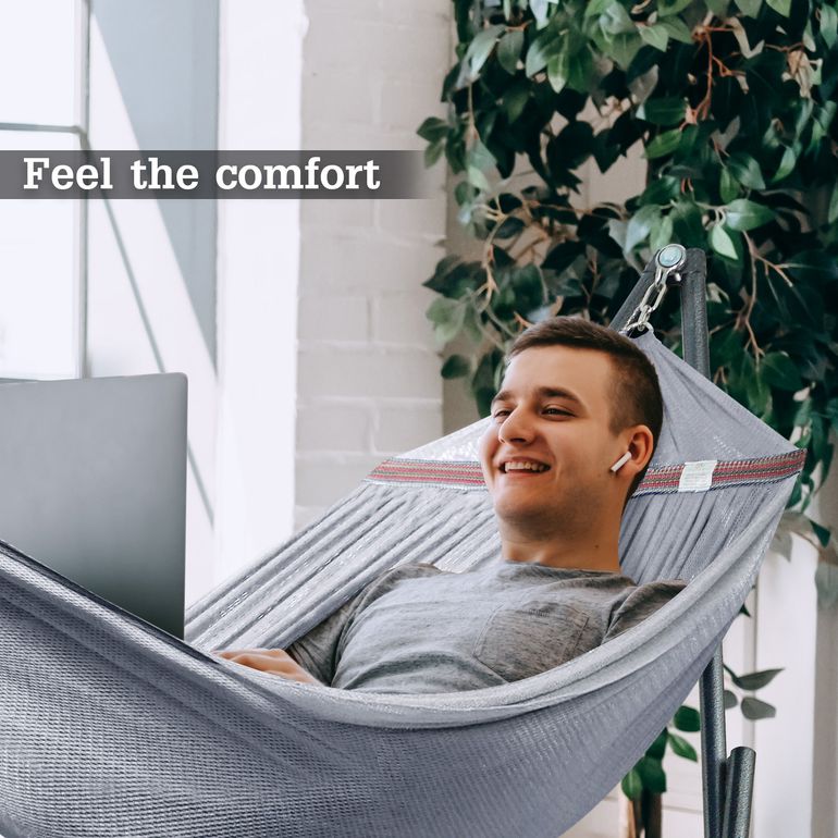 Tranquillo Universal Hammock with Stand, Grey