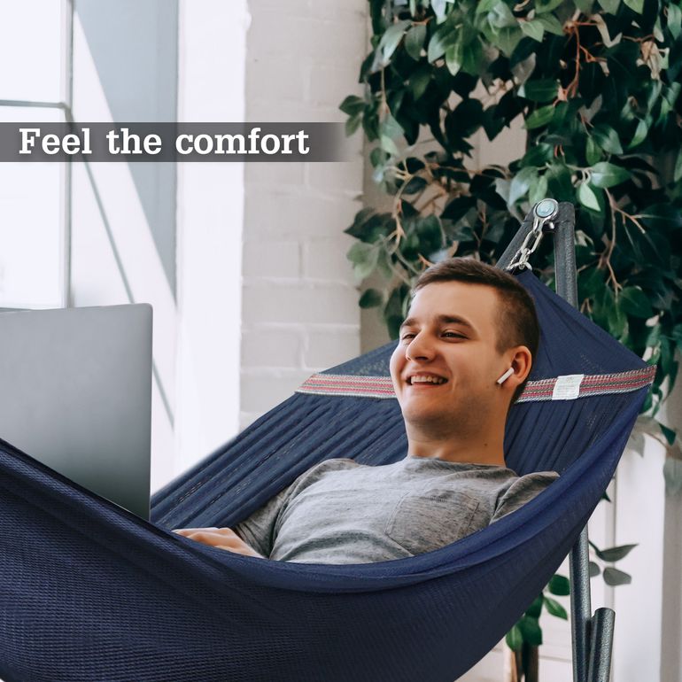 Tranquillo Universal Hammock with Stand, Aegean