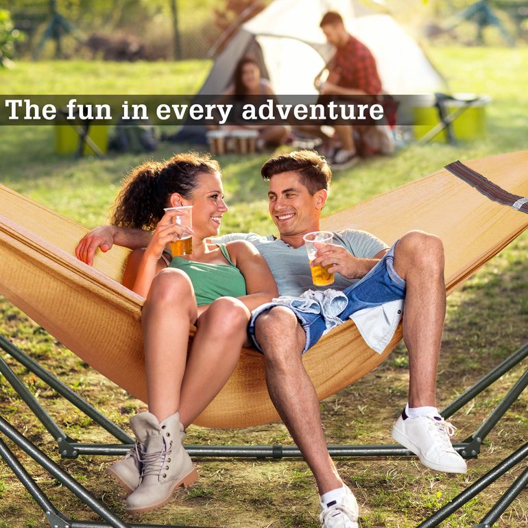 Tranquillo Universal Hammock with Stand, Yellow