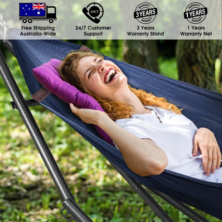 Tranquillo Universal Hammock with Stand, Aegean