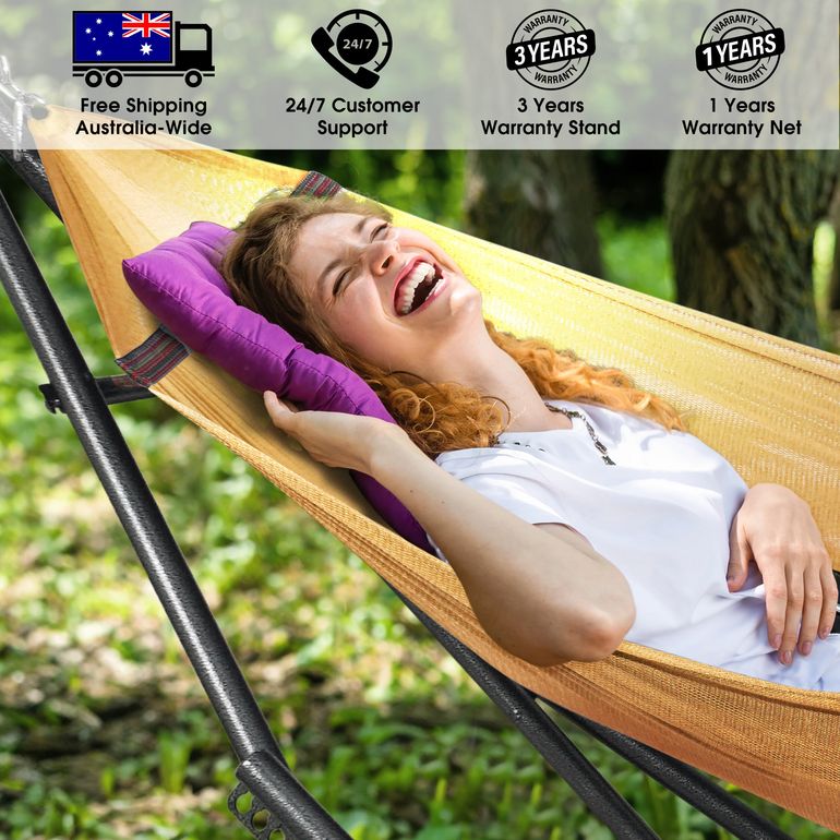 Tranquillo Universal Hammock with Stand, Yellow